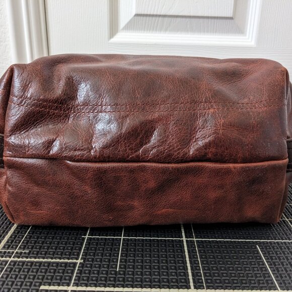 Rough & Tumble custom Duffel in Redwood Denim Full Grain Leather Bag Handbag - Picture 5 of 8